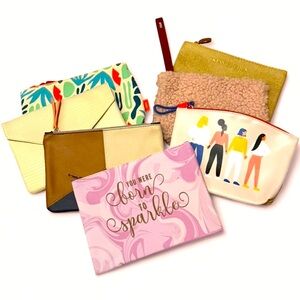Stylish Multi-Color Women's Clutch Set - set of 7